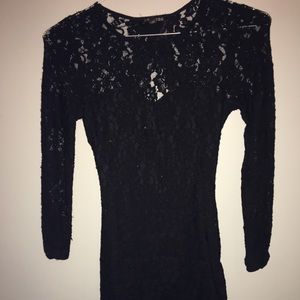 Lace dress with back cut out